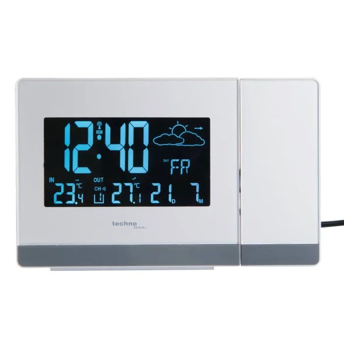 Настільний годинник Technoline WT549 проекційний White (DAS301195) зображення 6