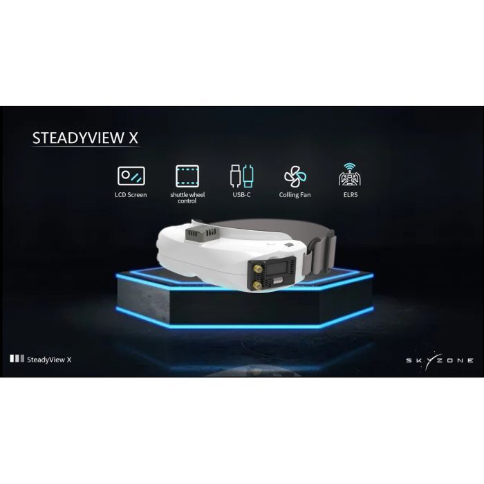 Видеоприемник (VRX) Skyzone SteadyView X 5.8GHz 56CH L, X Band (STVX5G) изображение 3