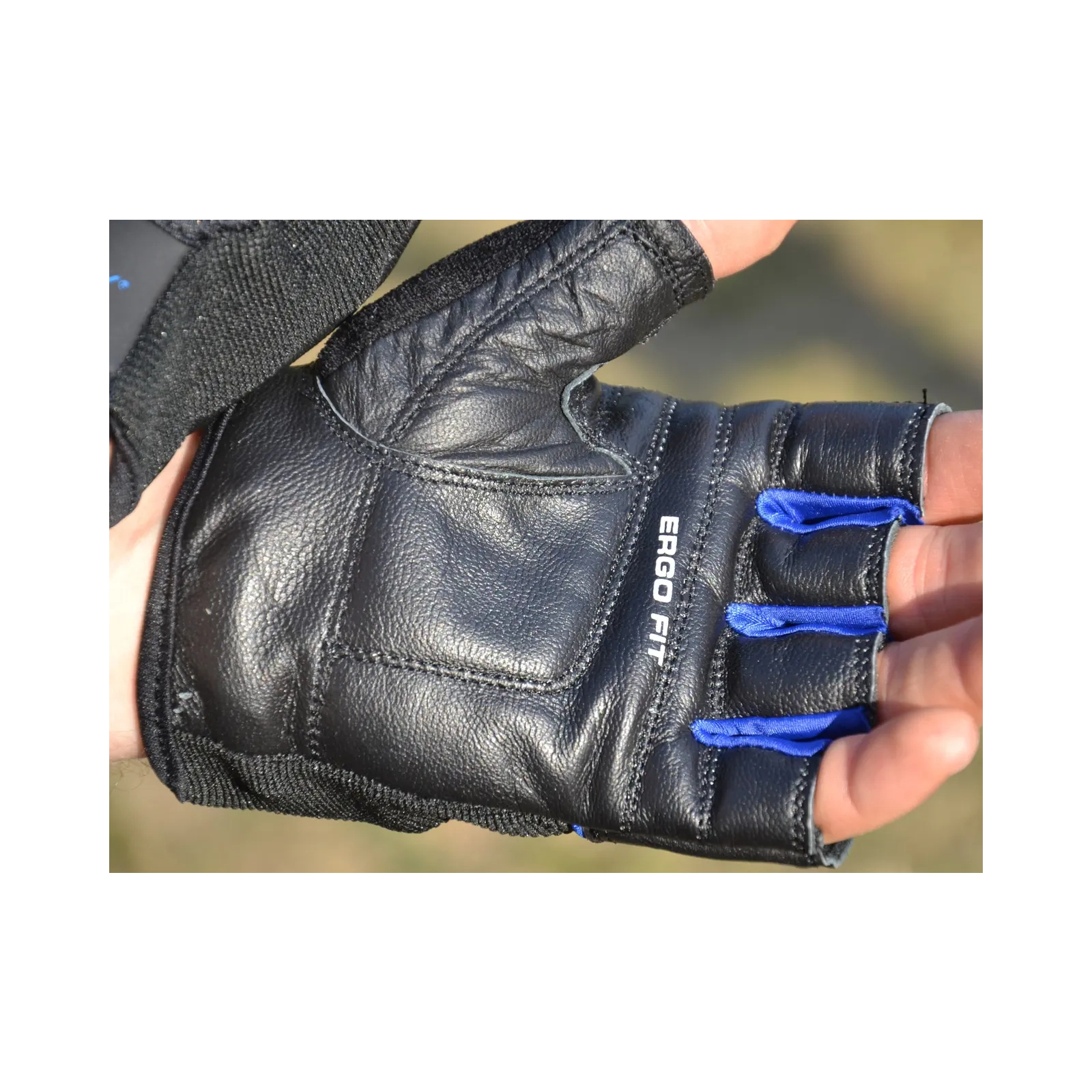 Перчатки для фитнеса PowerPlay 9058 Thunder чорно-сині M (PP_9058_M_Thunder) изображение 9