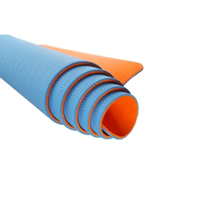 Коврик для йоги U-Powex Yoga mat Orange/Blue 183х61х0.6 (UP_1000_TPE_Or/Blue) изображение 3