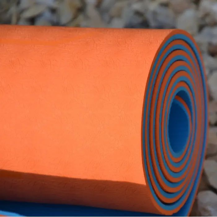Коврик для йоги U-Powex Yoga mat Orange/Blue 183х61х0.6 (UP_1000_TPE_Or/Blue) изображение 8
