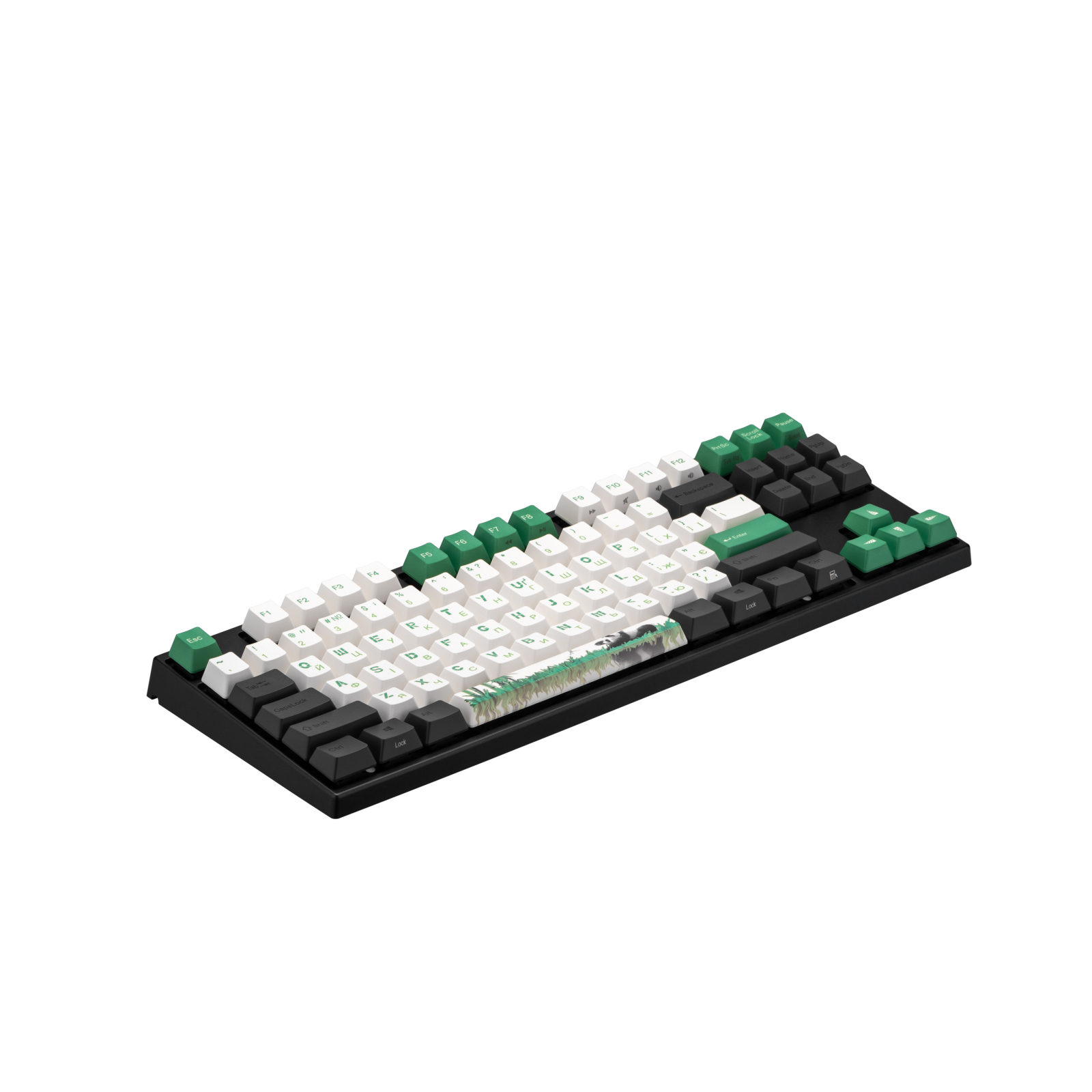 Клавиатура Varmilo VEA87 Panda R2 87Key Cherry Mx Brown USB UA White LED Green (A23A029D3A3A17A026) изображение 3