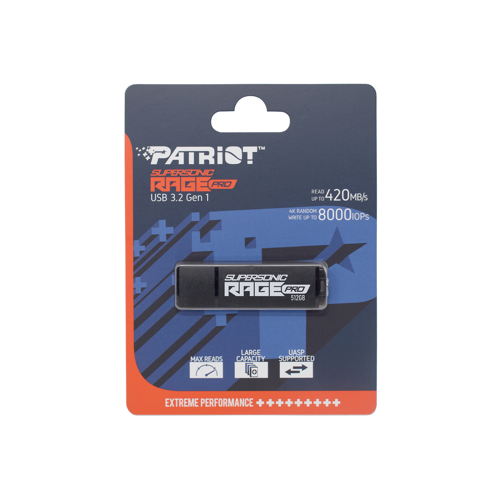 USB флеш накопичувач Patriot 512GB Supersonic Rage Pro USB 3.2 (PEF512GRGPB32U) зображення 4