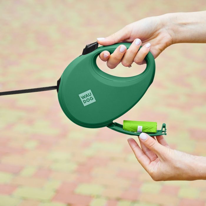 Повідець для собак WAUDOG R-leash з контейнером для пакетів S до 12 кг 3 м фіолетовий (26279) зображення 7