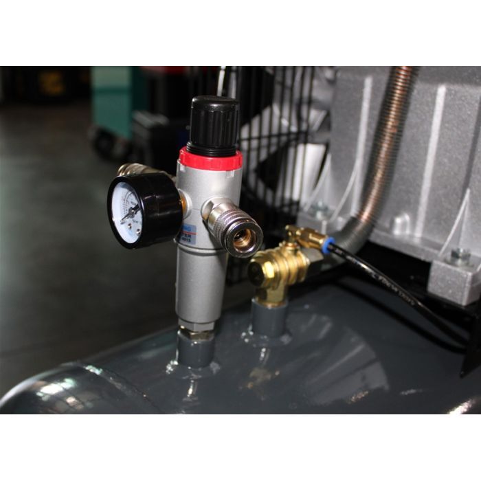 Компрессор GTM 100л, 400/300л/мин, 2,2кВт, 10бар, 220В, 2 цилиндра (KCH2070B-100L) изображение 3