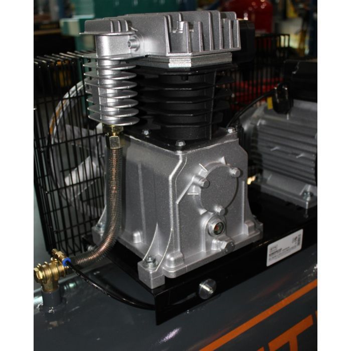 Компрессор GTM 100л, 400/300л/мин, 2,2кВт, 10бар, 220В, 2 цилиндра (KCH2070B-100L) изображение 4