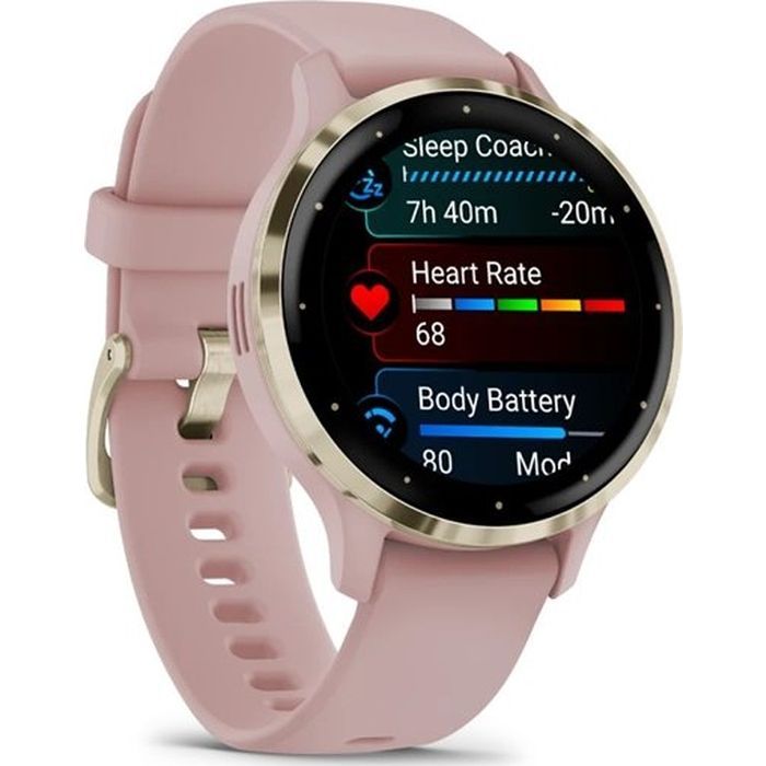 Смарт-часы Garmin Venu 3S, Dust Rose + Soft Gold, GPS (010-02785-03) изображение 3