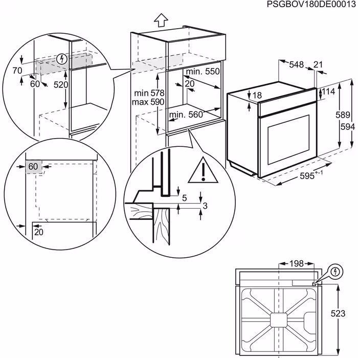 Духова шафа Electrolux EOC6P77H зображення 8