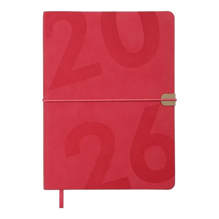 Тижневик Buromax датований 2026 BEST, А5 малиновий (BM.2126-29)