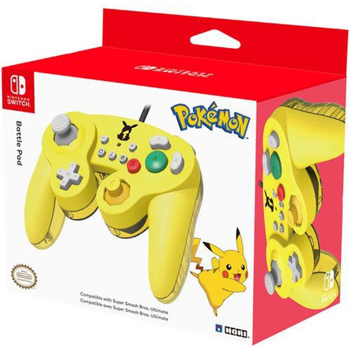 Геймпад Hori Battle Pad (Pikachu) for Nintendo Switch (NSW-109U) изображение 3