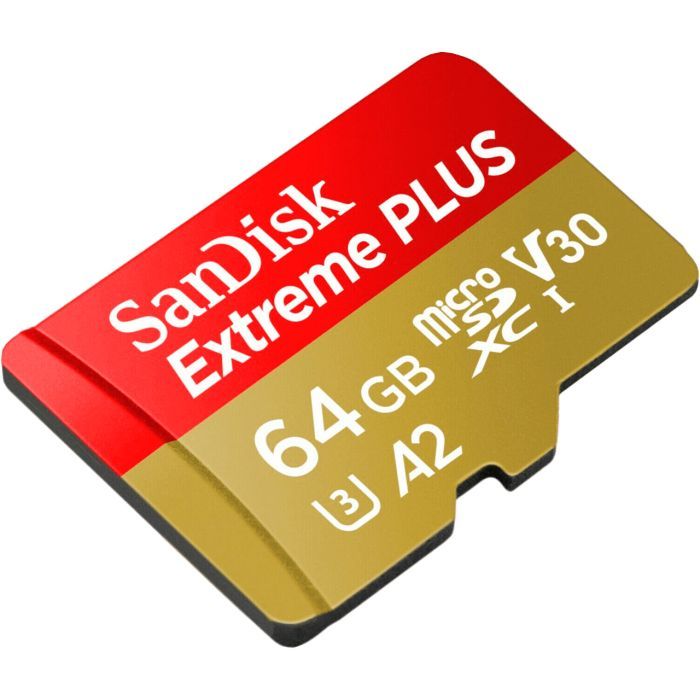 Карта памяти SanDisk 64GB microSD class 10 V30 Extreme PLUS (SDSQXBU-064G-GN6MA) изображение 3