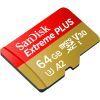 Карта памяти SanDisk 64GB microSD class 10 V30 Extreme PLUS (SDSQXBU-064G-GN6MA) изображение 3