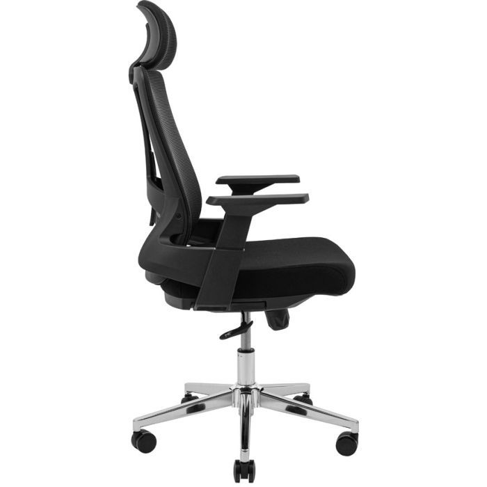 Офисное кресло Richman Токен Хром M-1 (Tilt) Сетка черная + сетка серая (ADD0003213) изображение 3
