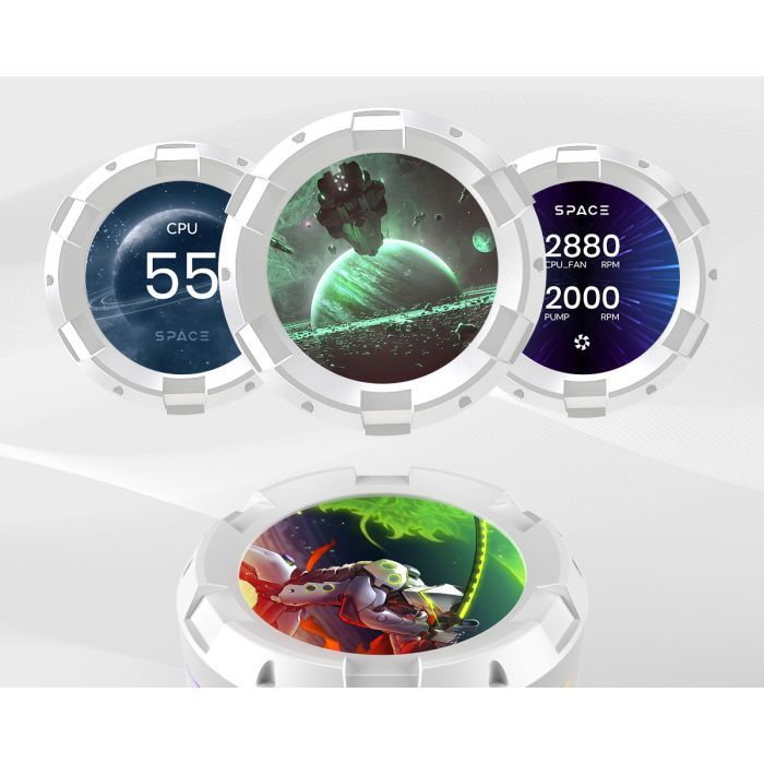 Система рідинного охолодження ID-Cooling SL240 WHITE зображення 10