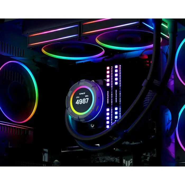Система жидкостного охлаждения ID-Cooling SL240 WHITE изображение 11