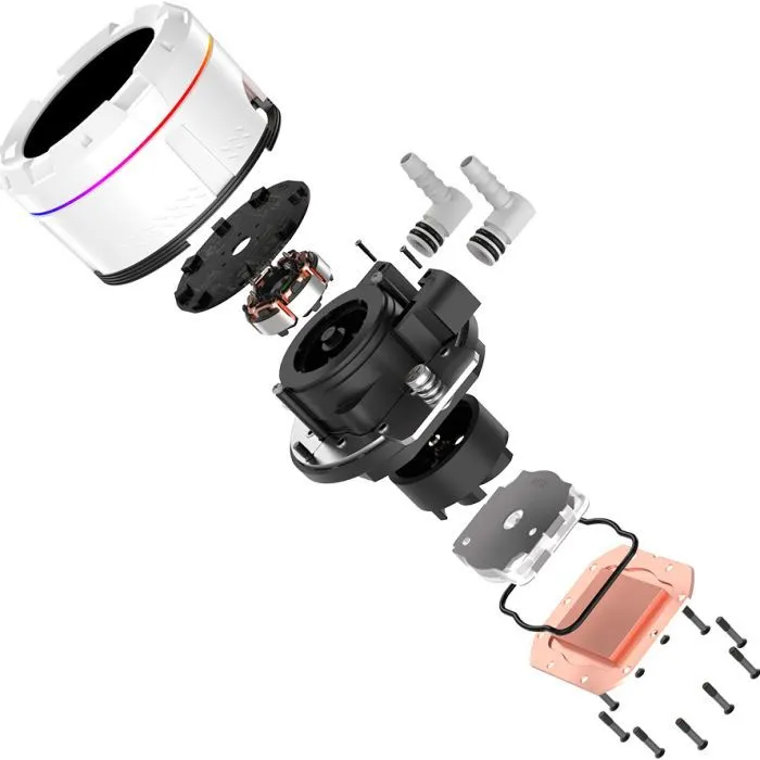 Система жидкостного охлаждения ID-Cooling SL240 WHITE изображение 7