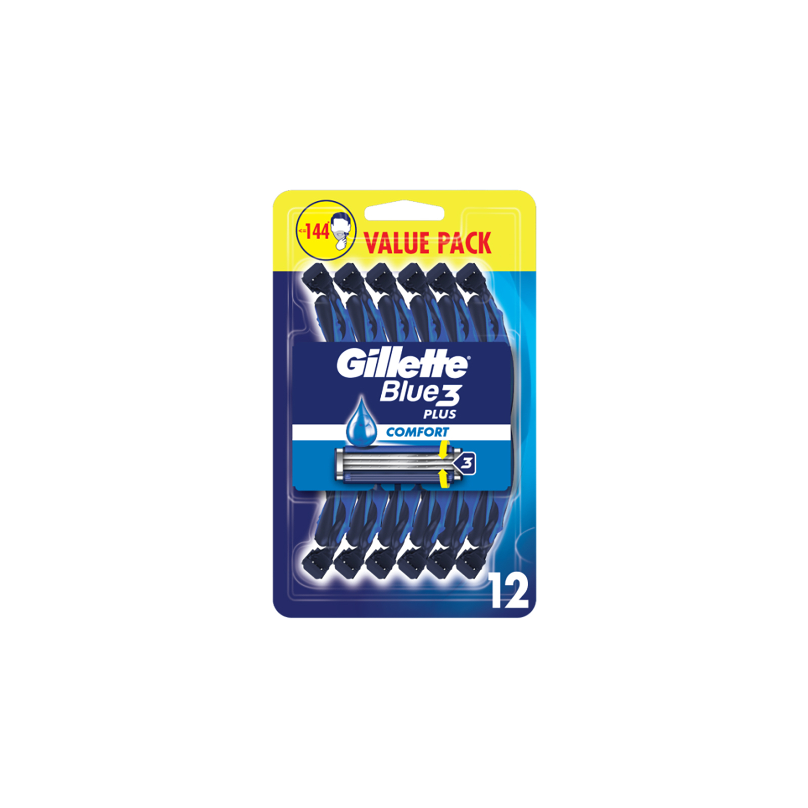 Бритва Gillette Blue 3 Plus Comfort 12 шт. (8700216148092)