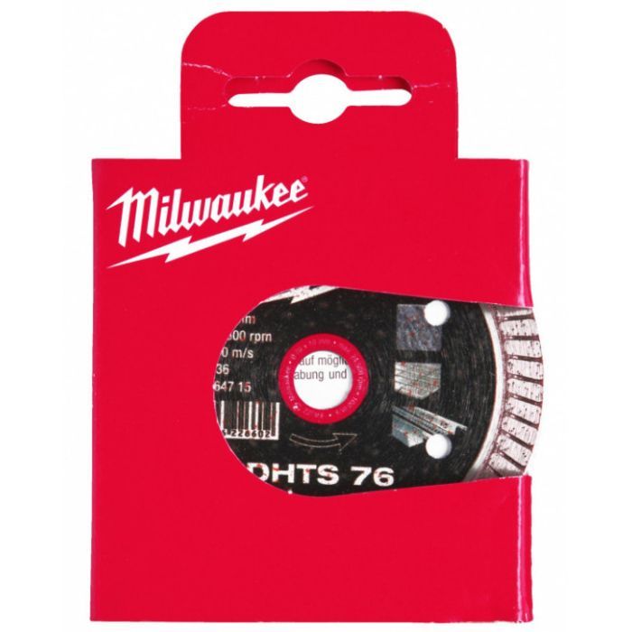 Круг отрезной Milwaukee для M12 FCOT, алмазный DHTS 76, 76мм (4932464715) изображение 3