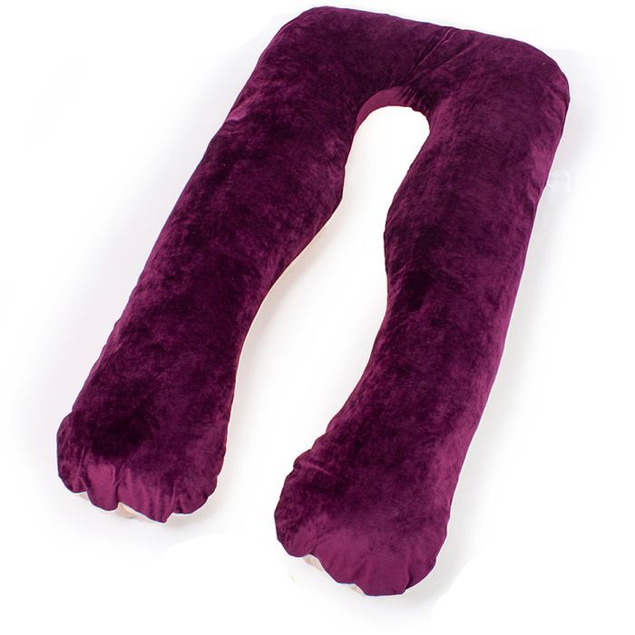 Подушка MirSon для вагітних і відпочинку Velvet Line №8024 U-подібна Adenium (2200006178569)