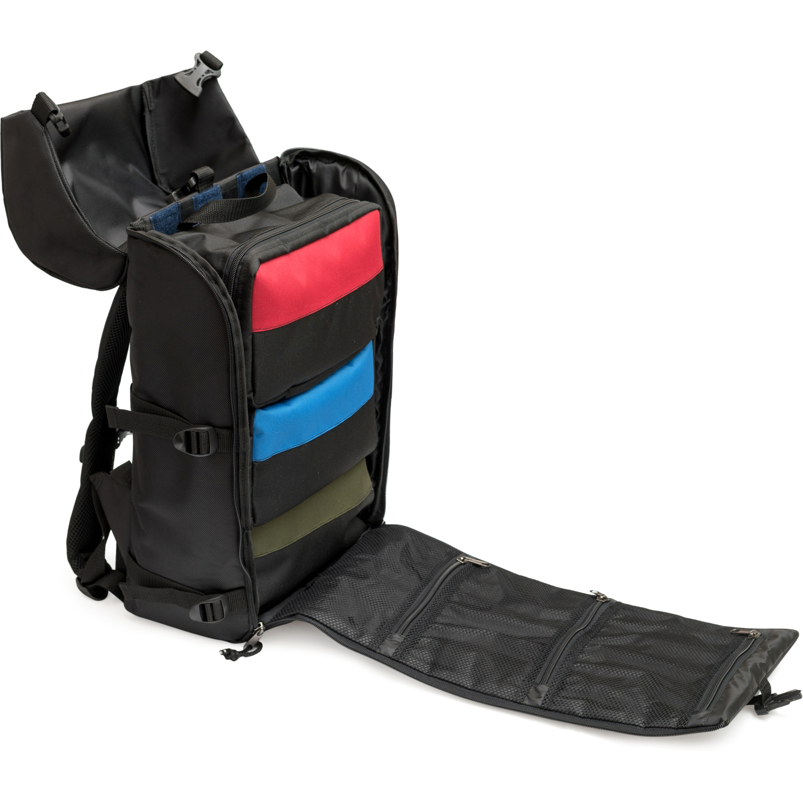 Рюкзак туристический Vinga Travel Medical backpack, Oxford 1680D, + 3 bags, black (VTMBPB3B) изображение 7