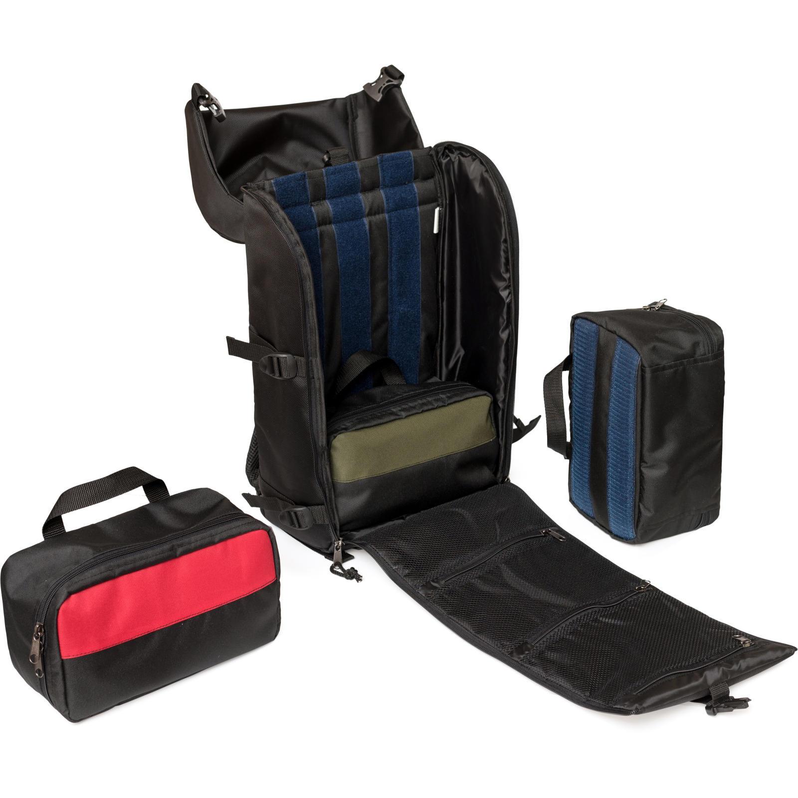 Рюкзак туристичний Vinga Travel Medical backpack, Oxford 1680D, + 3 bags, black (VTMBPB3B) зображення 8