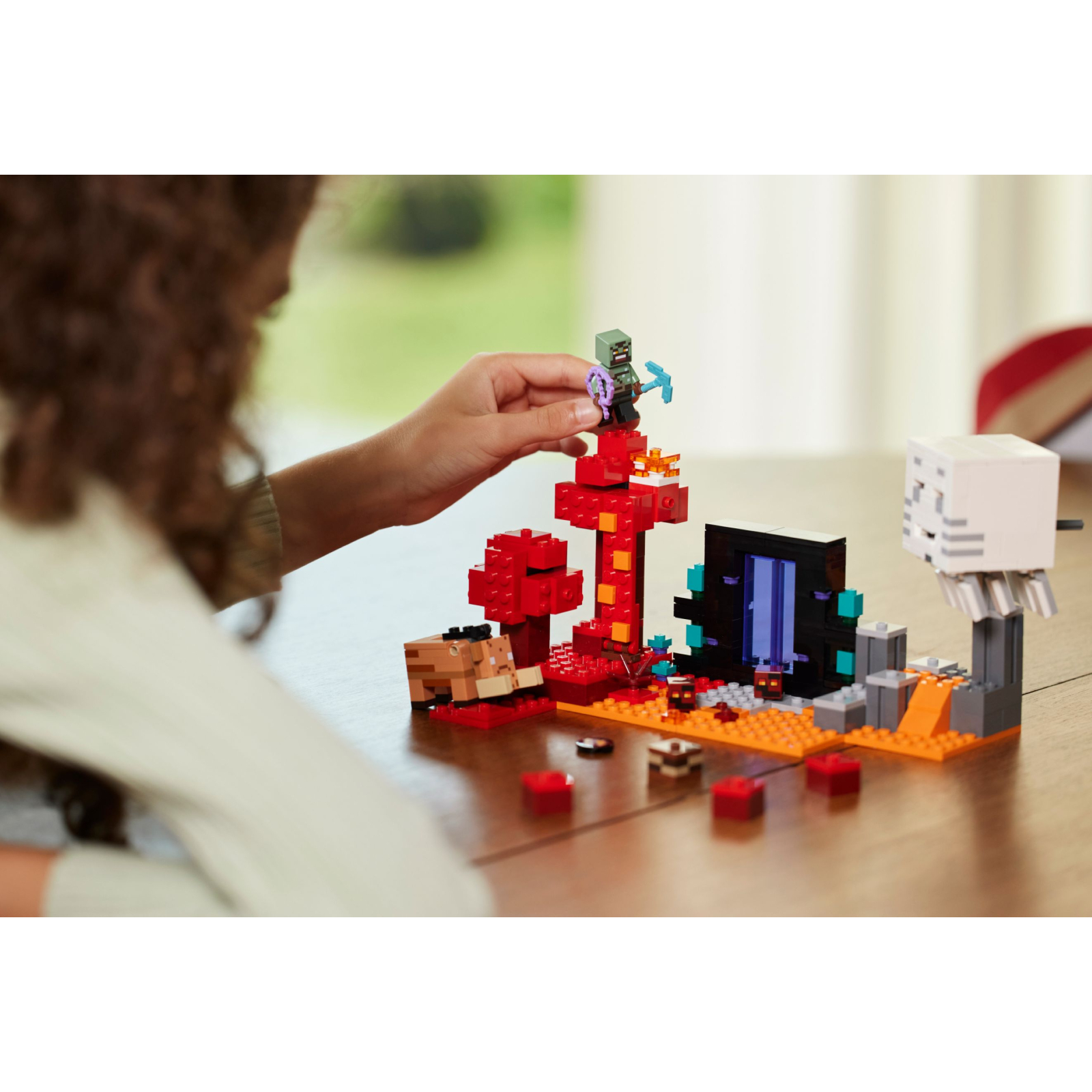 Конструктор LEGO Minecraft Засада у портала в Нижний мир 352 деталей (21255) изображение 11