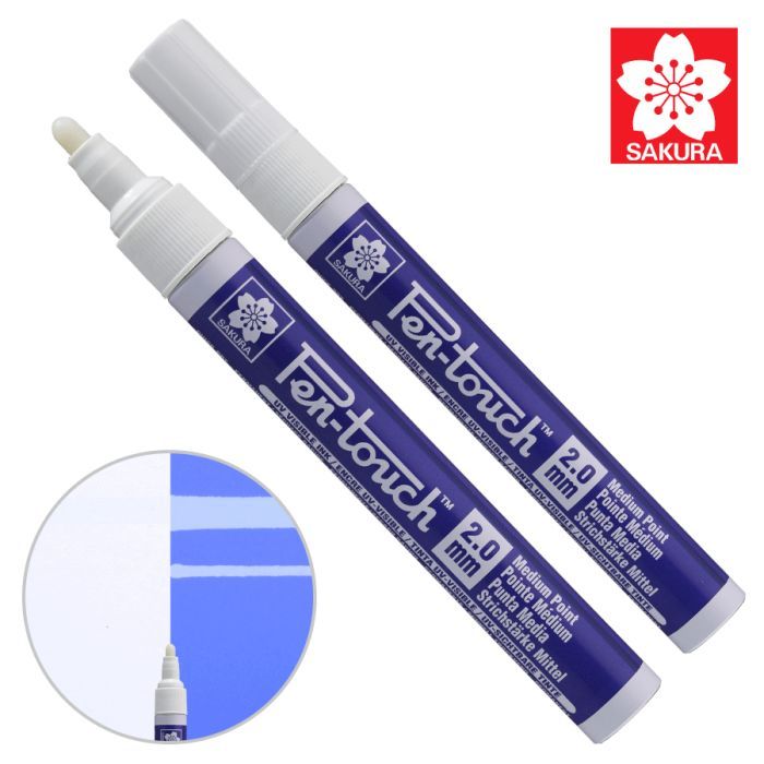 Маркер Sakura Pen-Touch Блакитний, ультрафіолетовий, середній (MEDIUM) 2.0мм (084511322790)