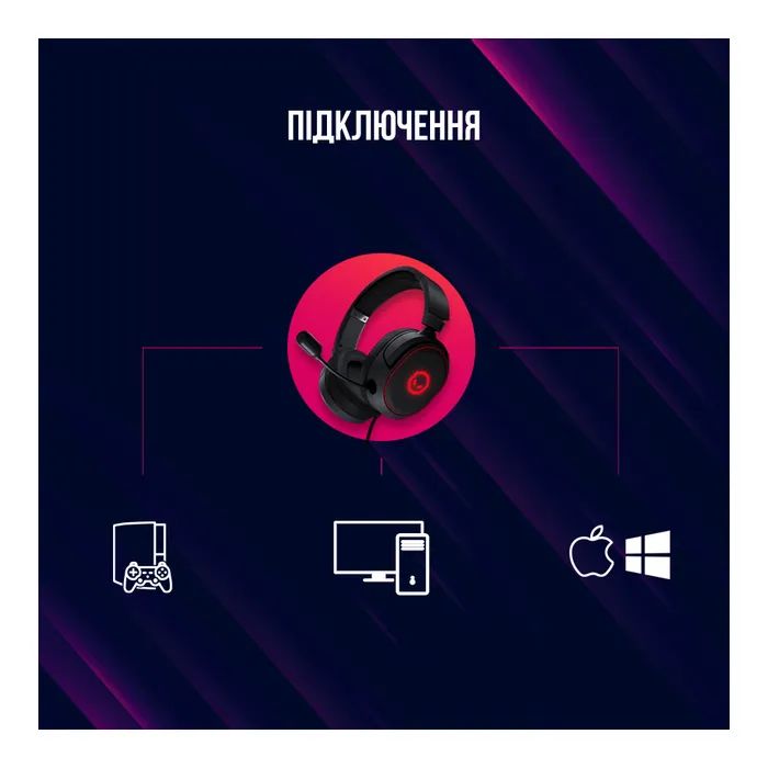 Наушники Lorgar Kaya 460 Gaming RGB USB Black (LRG-GHS460) изображение 12