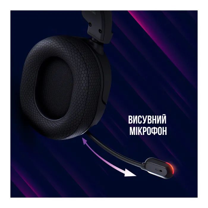 Наушники Lorgar Kaya 460 Gaming RGB USB Black (LRG-GHS460) изображение 9