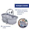 Кроватка Chicco Колыбель для новорожденного 5 в 1 Baby Hug Pro, серый (87076.40) изображение 3