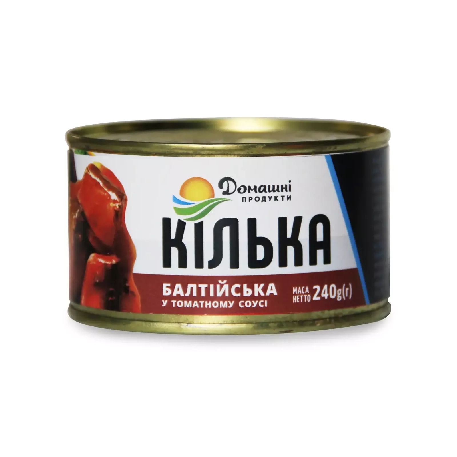 Рыбные консервы Домашні продукти Килька балтийская 240 г (4820186120356)