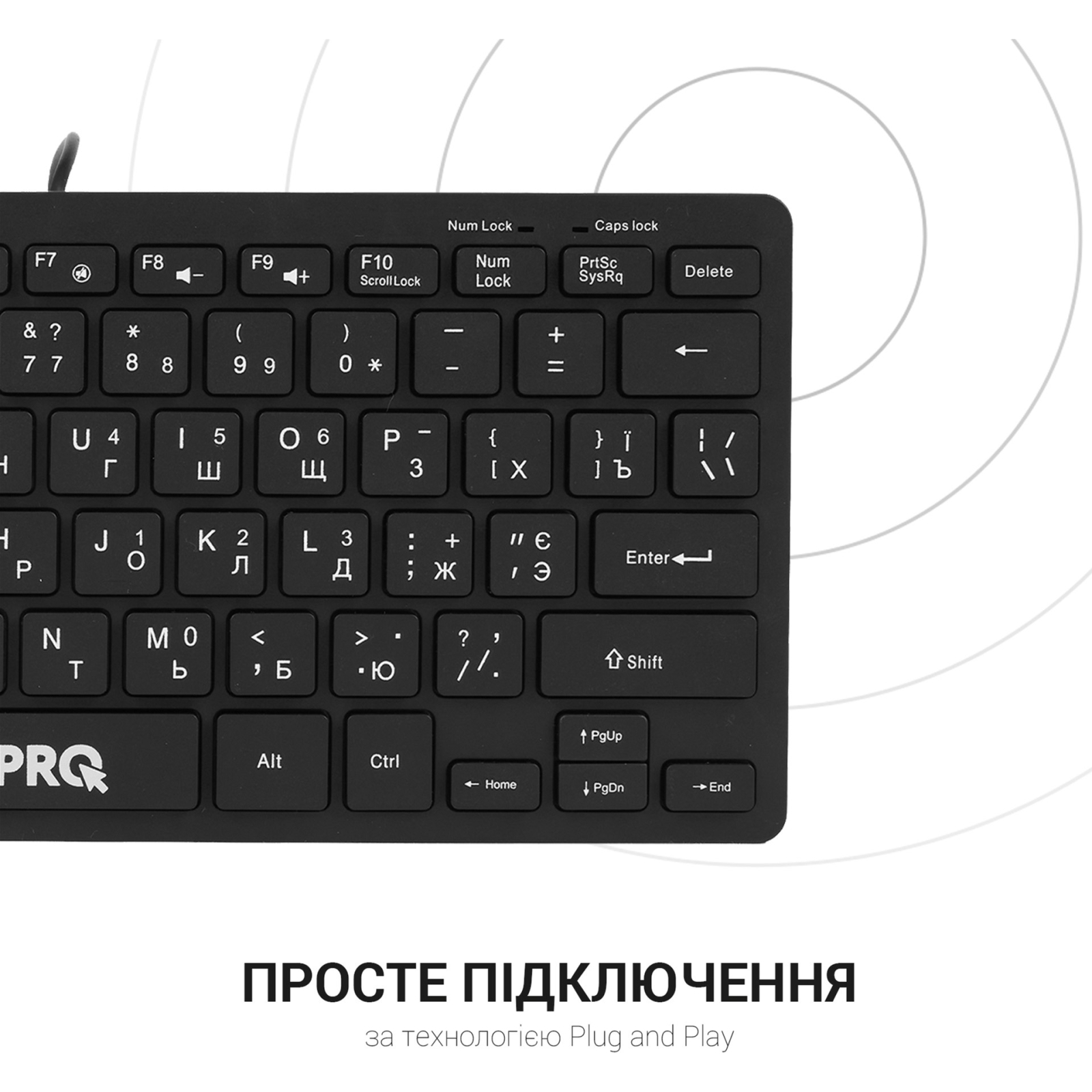 Клавиатура OfficePro SK240 USB Black (SK240) изображение 7
