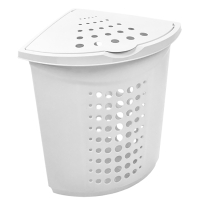 Photos - Laundry Basket / Hamper Aleana Кошик для білизни Алеана Кутовий Білий 45 л  алн 122051/ (алн 122051/білий)