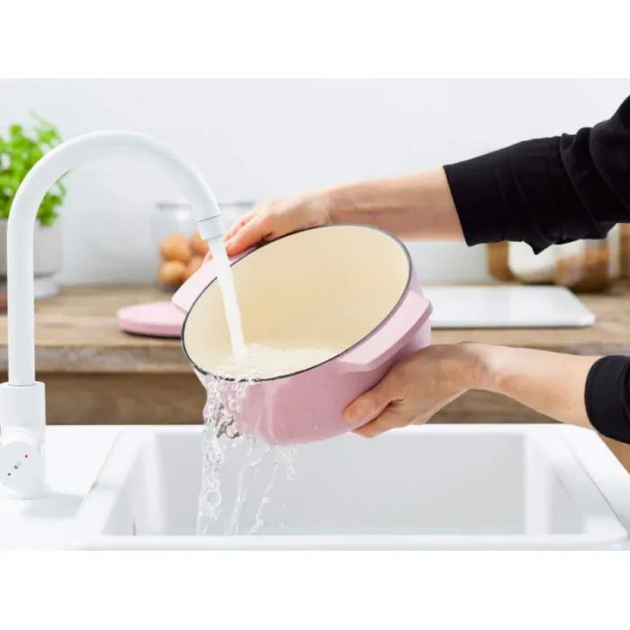 Каструля KitchenAid чавунна з кришкою 3,3 л Червона (CC006057-001) зображення 8