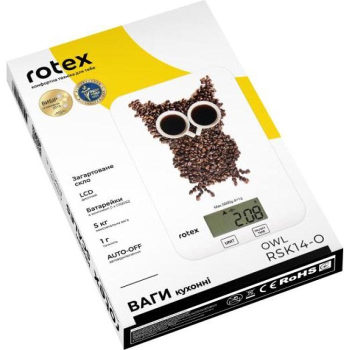 Весы кухонные Rotex RSK14-O owl изображение 5