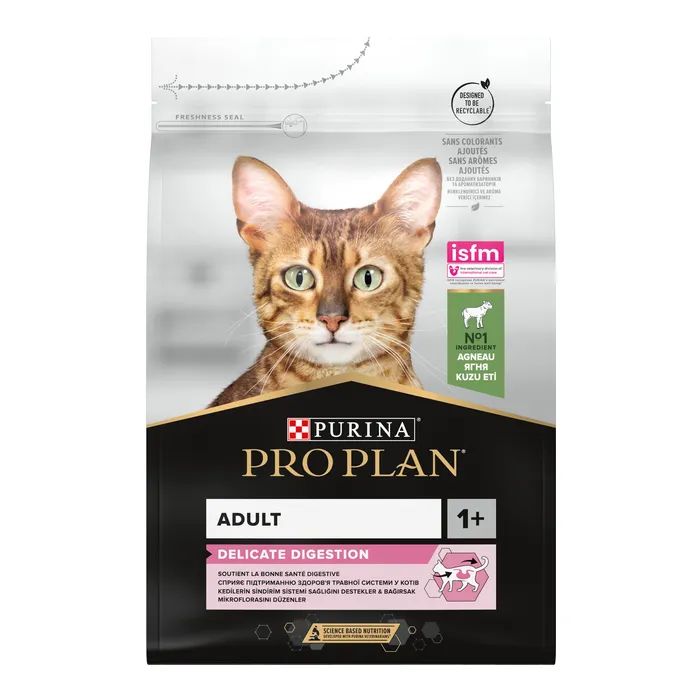 Сухой корм для кошек Purina Pro Plan Delicate Lamb со вкусом ягненка 3 кг (7613035846708)