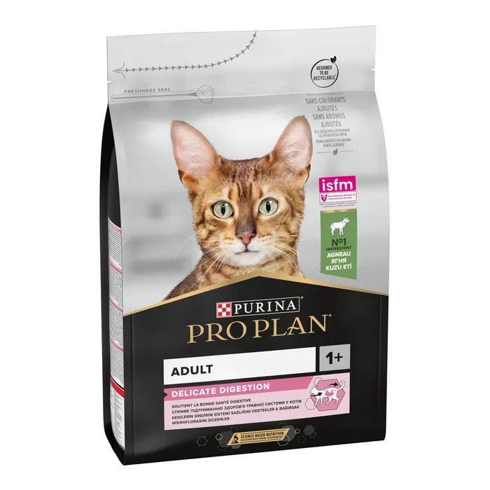 Сухой корм для кошек Purina Pro Plan Delicate Lamb со вкусом ягненка 3 кг (7613035846708) изображение 2