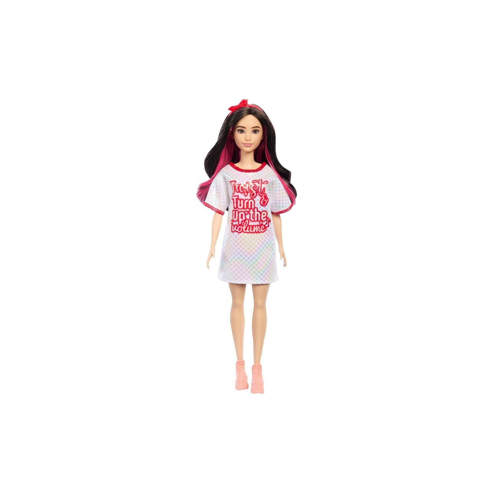 Лялька Barbie Fashionistas в блискучій сукні-футболці (HRH12) зображення 2