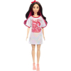 Кукла Barbie Fashionistas в блестящем платье-футболке (HRH12) изображение 2