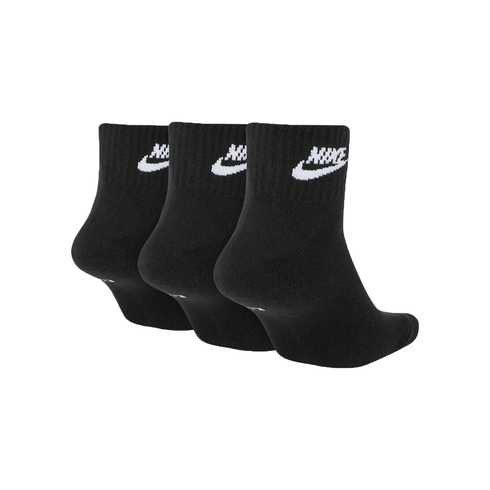 Шкарпетки Nike U NK NSW EVRY ESSENTIAL ANKLE 3PR SK0110-010 46-50 3 пари Чорні (193145890541) зображення 2
