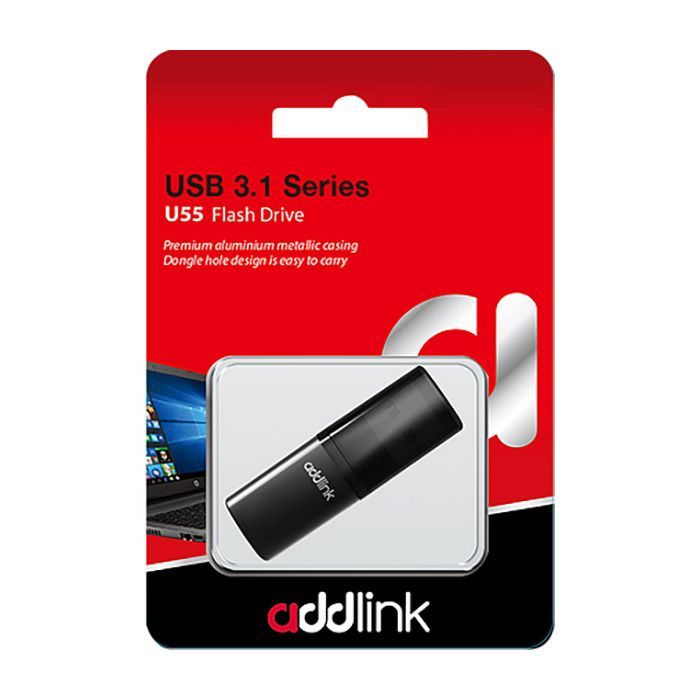 USB флеш накопитель AddLink 128GB U55 USB 3.1 (ad128GBU55B3) изображение 2