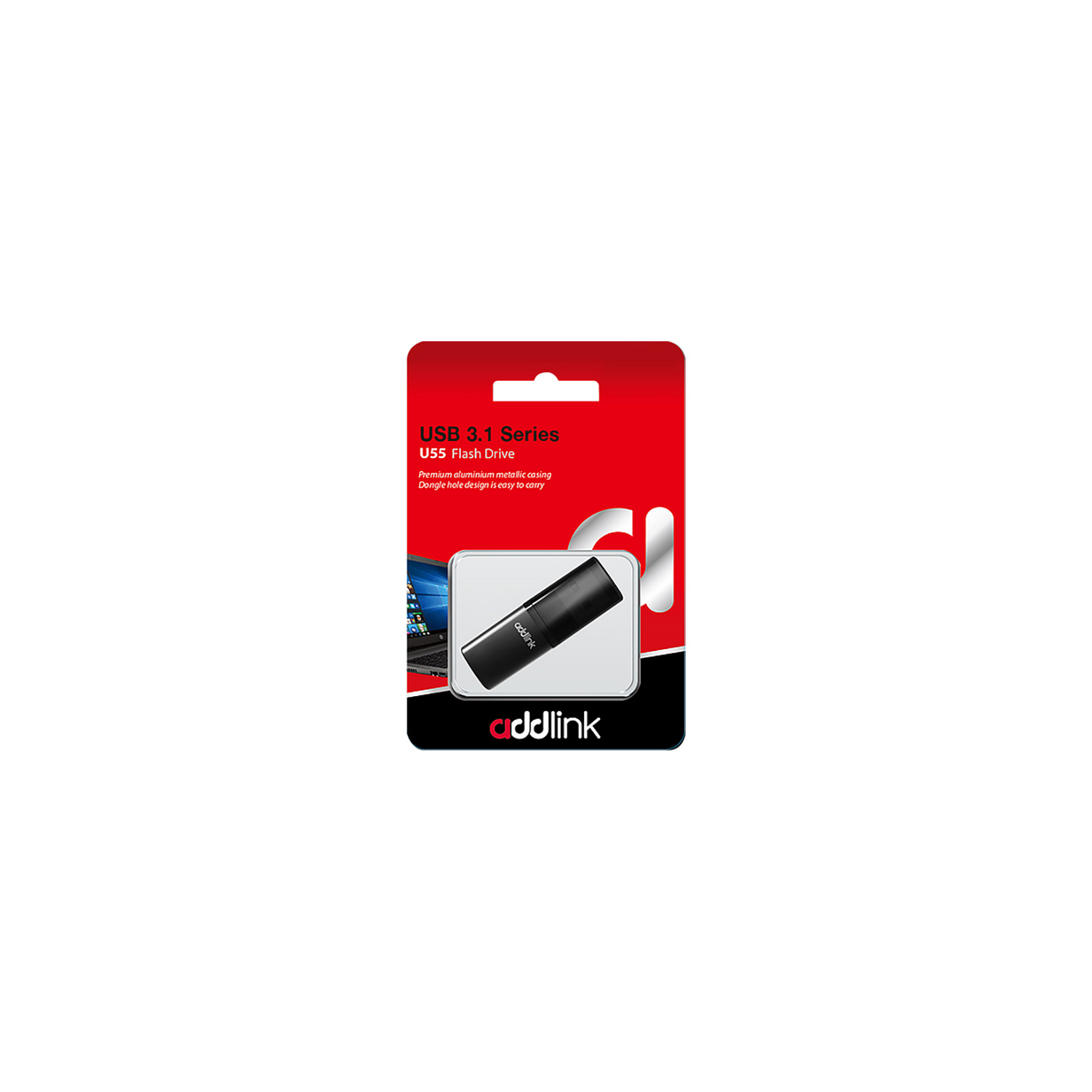 USB флеш накопичувач AddLink 128GB U55 USB 3.1 (ad128GBU55B3) зображення 2