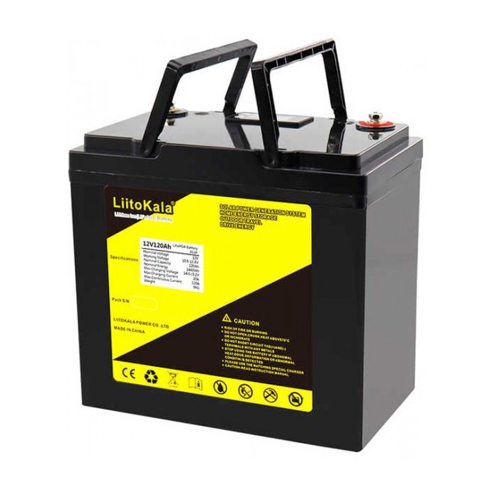 Батарея LiFePo4 Liitokala LiFePO4 12V-120Ah LCD (12V 120Ah LiFePO4 LCD)