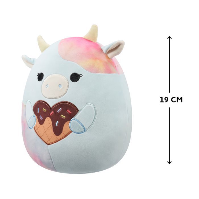 Мягкая игрушка Squishmallows Коровка Каедия 19 см (SQVA00861) изображение 2