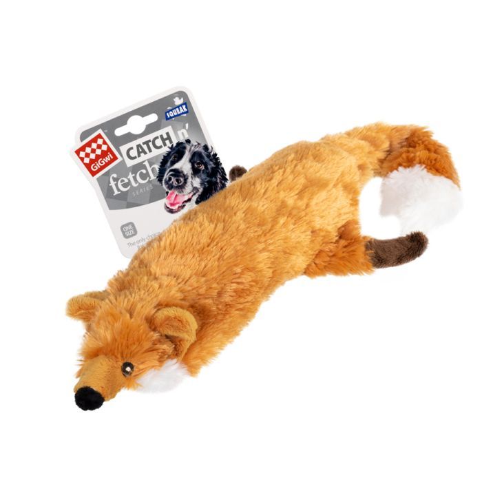 Іграшка для собак GiGwi Catch & fetch Лиса з великою пищалкою 63 см (75016) зображення 2
