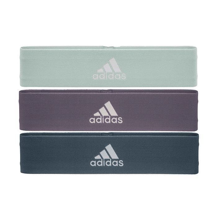 Эспандер Adidas Resistance Band Set (L, M, H) ADTB-10711 Набір Зелений, Фіолетовий, Темно-синій (885652018753)