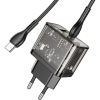 Зарядное устройство HOCO N34 Dazzling dual-port Black (6931474799180) изображение 4