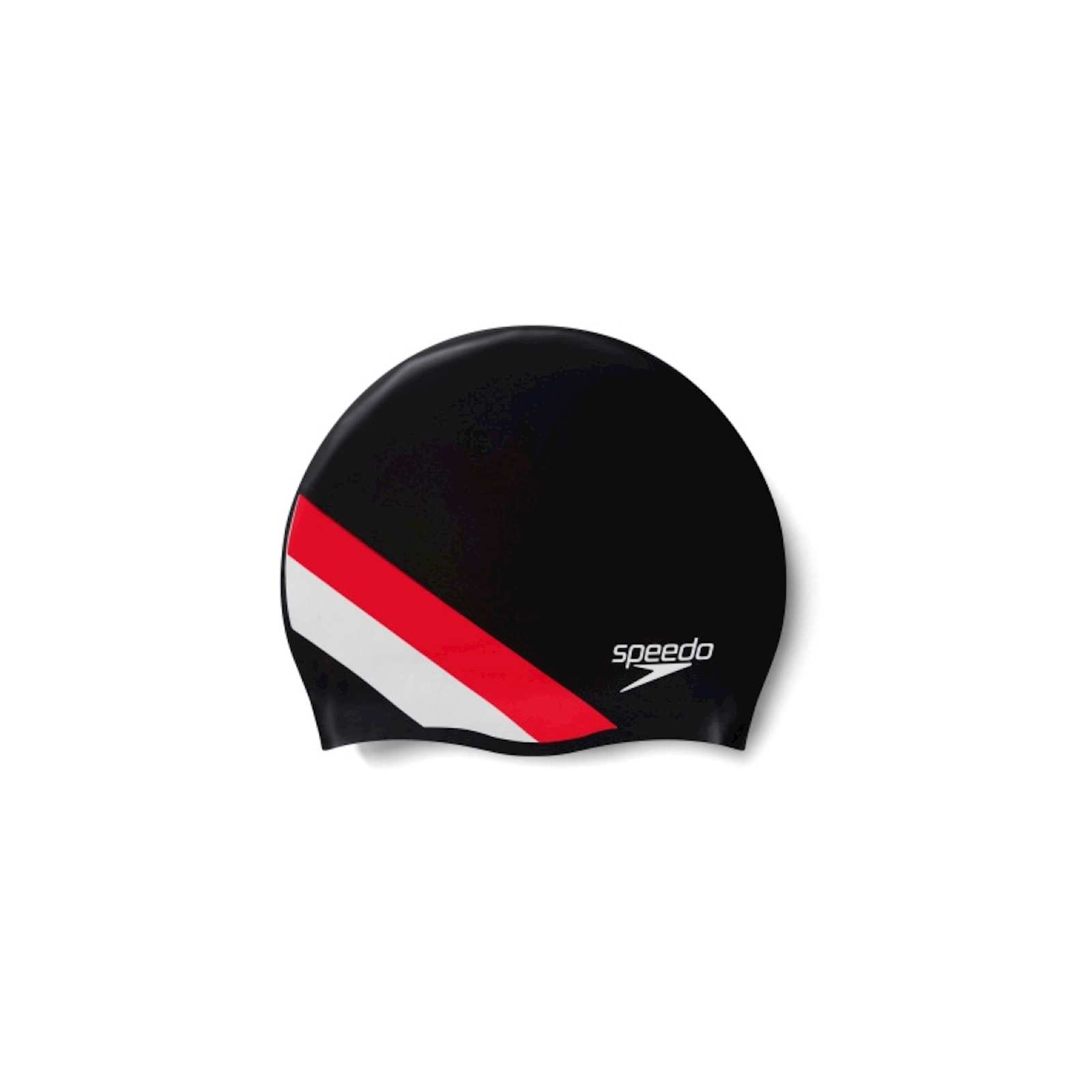 Шапка для плавания Speedo Rev Moud Silc Cap AU чорний, червоний 8-0933714662 OSFM (5059937304472)