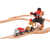 Залізниця Hape Набір для іграшкової залізниці Вантажний поїзд з шестернями (E3751) зображення 2