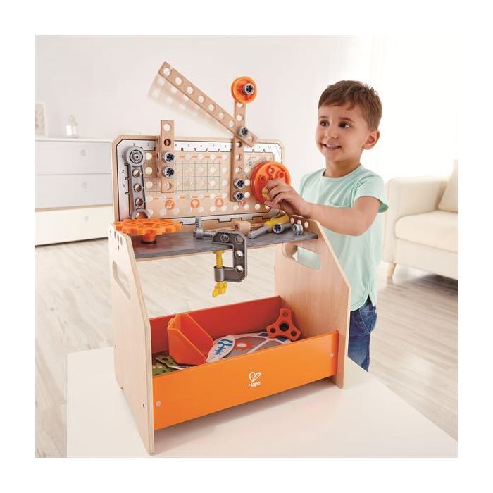 Конструктор Hape Junior Inventor Научный верстак настольный 58 деталей (E3028) изображение 2